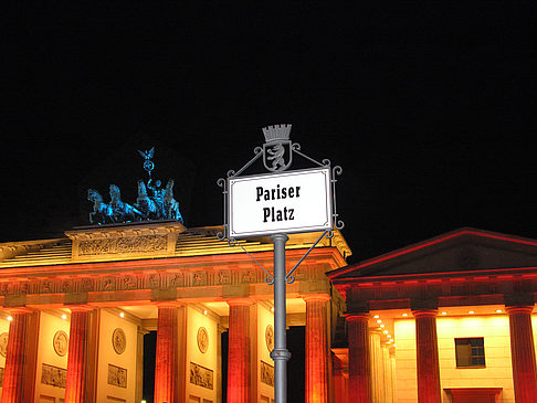 Foto Brandenburger Tor bei Nacht