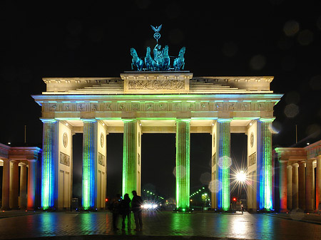 Brandenburger Tor bei Nacht Fotos