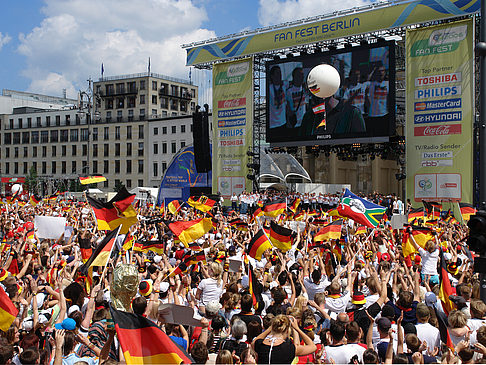 Leinwand und Fans Foto 