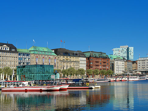 Foto Alster Pavillon und Binnenalster - Hamburg