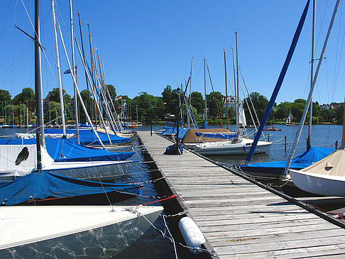 Bootsverleih und Hafen auf der Außenalster