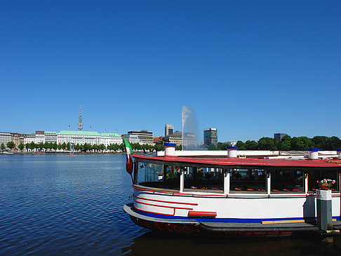 Foto Schiffe auf der Binnenalster