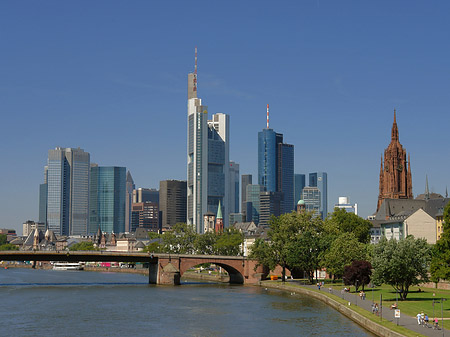 Skyline von Frankfurt Fotos